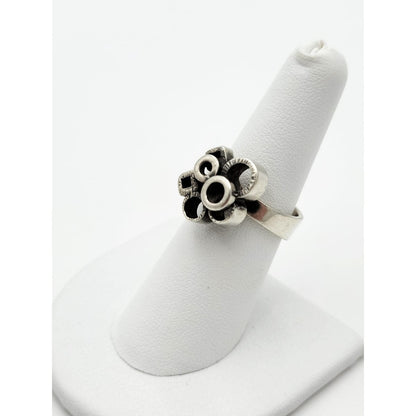 Isaac Cohen Jewelry RARE Isaac Cohen ICO Sweden Sterling Modernist Abstract 3-D Circles Ring 1968