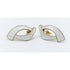 Ivar Holth Jewelry Designer Ivar Holth Norway Sterling White Enamel Art Deco Pierced Earrings 1950s