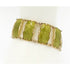 Ivar Holth Jewelry Ivar Holth Norway Sterling & Green Enamel Art Deco Panel Links Bracelet 1940s