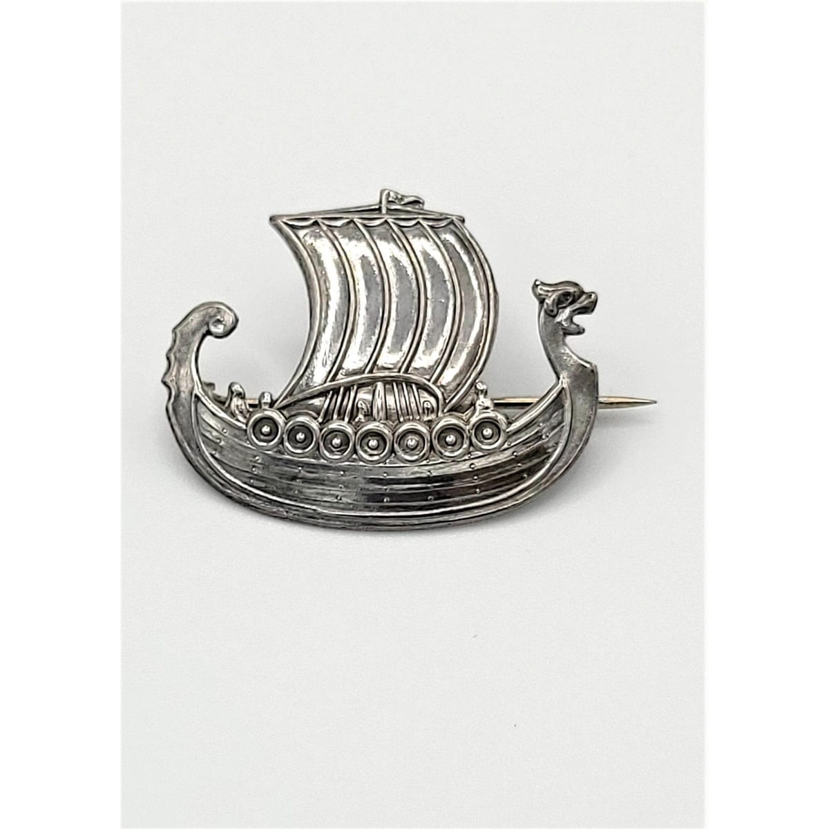 Ivar Holth Jewelry Vintage 925 Sterling Silver Ivar Holth Norway Viking Longboat Norwegian Brooch Pin