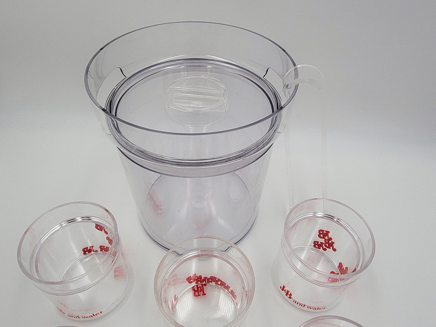 J & B Scotch Whisky Barware Set J & B Lucite Tumbler Barware Set