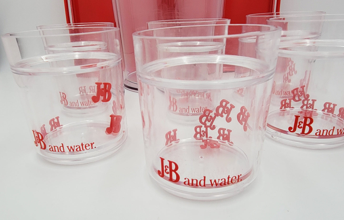 J & B Scotch Whisky Barware Set J & B Lucite Tumbler Barware Set