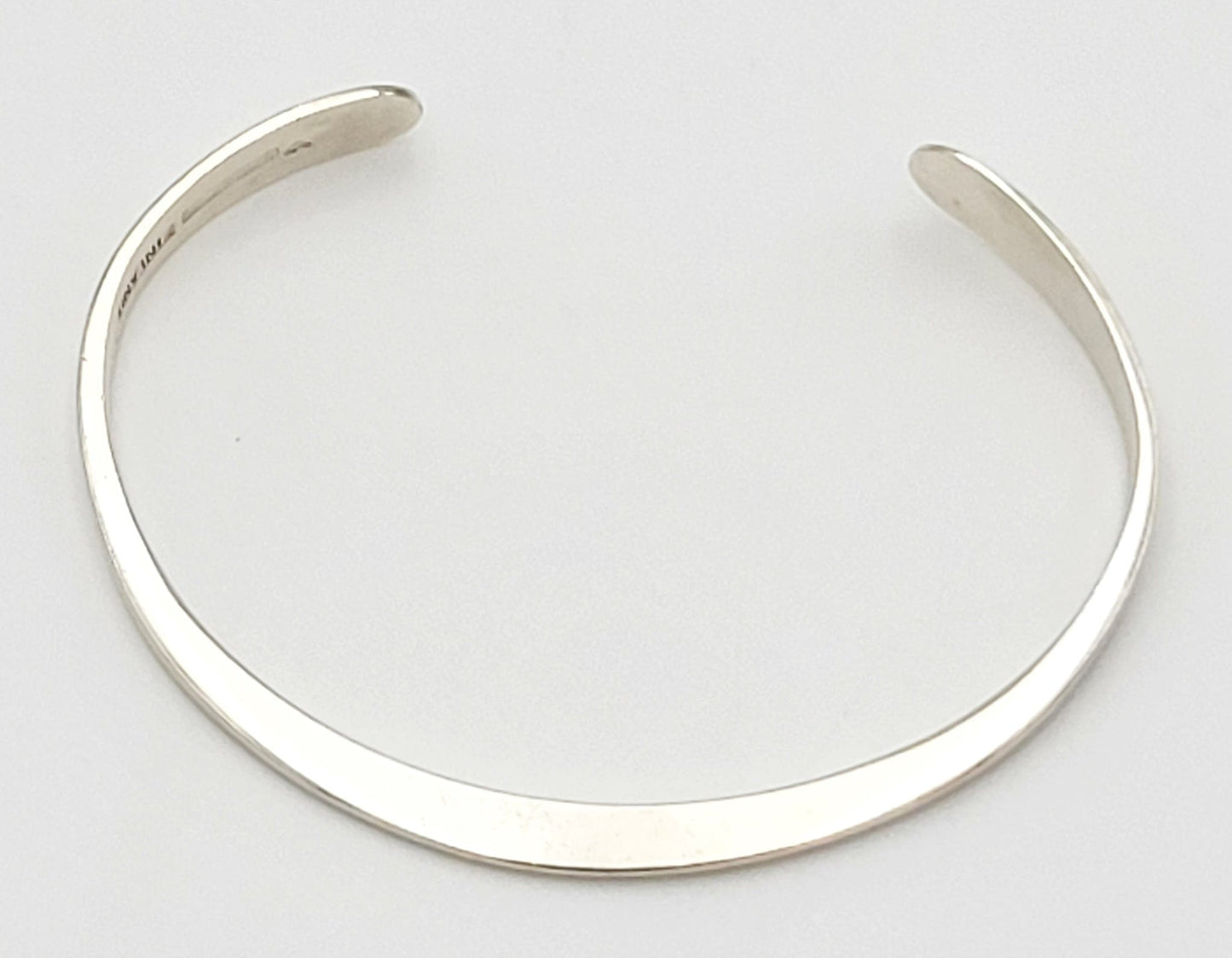 Jaana Toppila Ikalainen Jewelry Finnish Designer Jaana Toppila-Ikalainen Modernist Sterling Silver Cuff Circa 2000