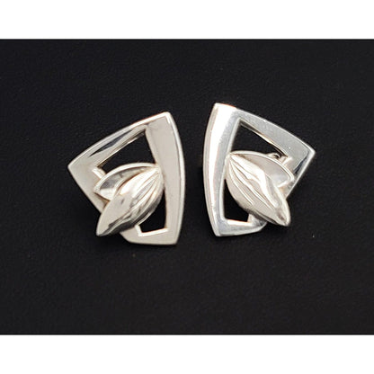 Janiye Jewelry Designer Janiye Sterling Silver Modernist Earrings
