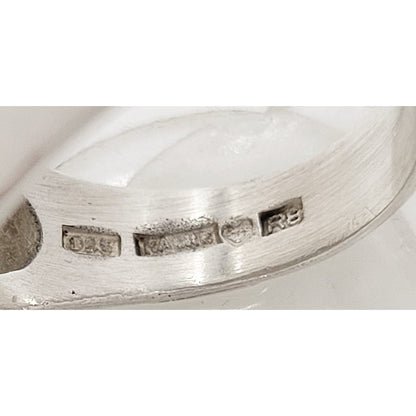 Jarmo Kalke Jewelry Jarmo Kalke Finland Sterling Silver Scandinavian Modernist Cocktail Ring 1994
