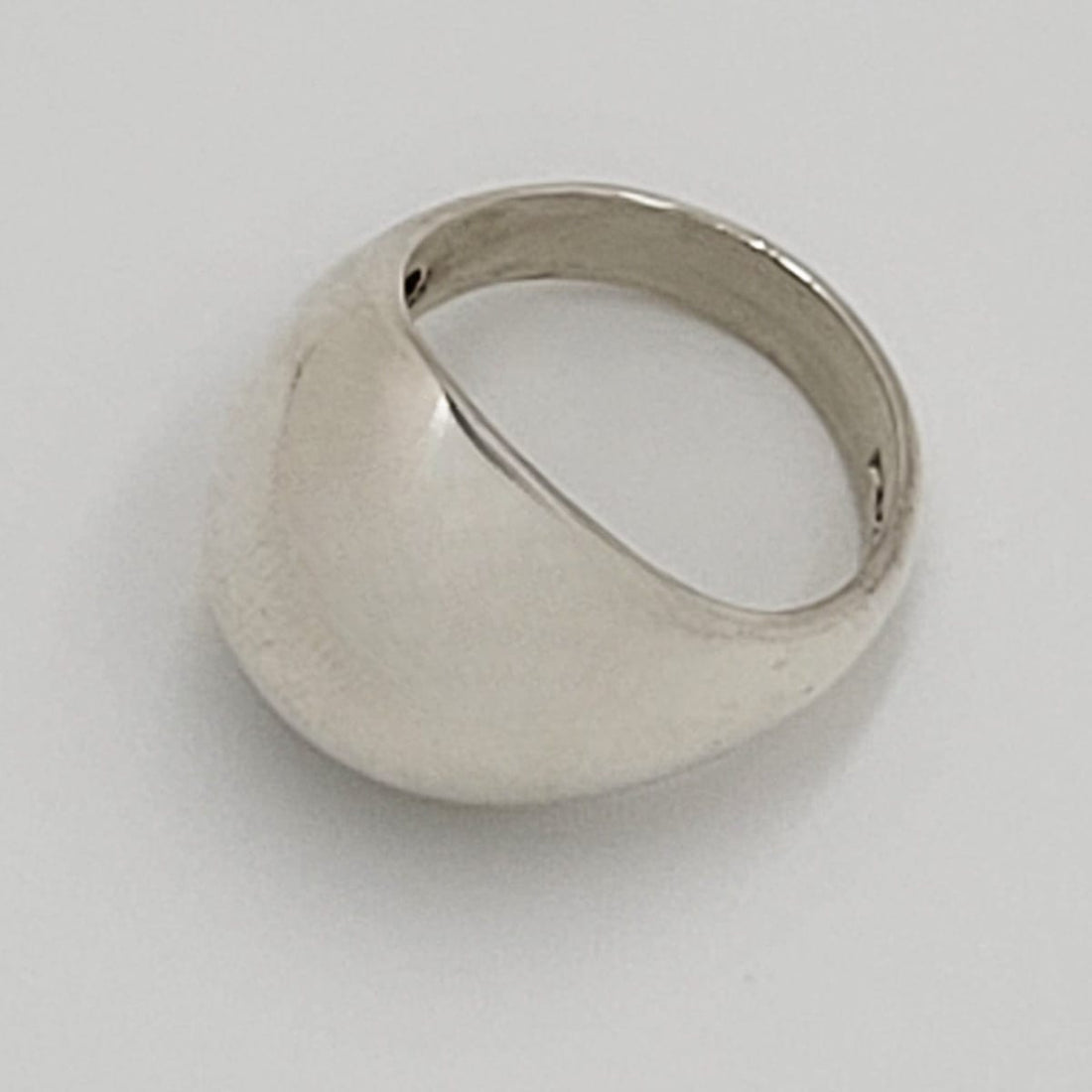 Jarmo Kalke Jewelry Jarmo Kalke Finland Sterling Silver Scandinavian Modernist Cocktail Ring 1994