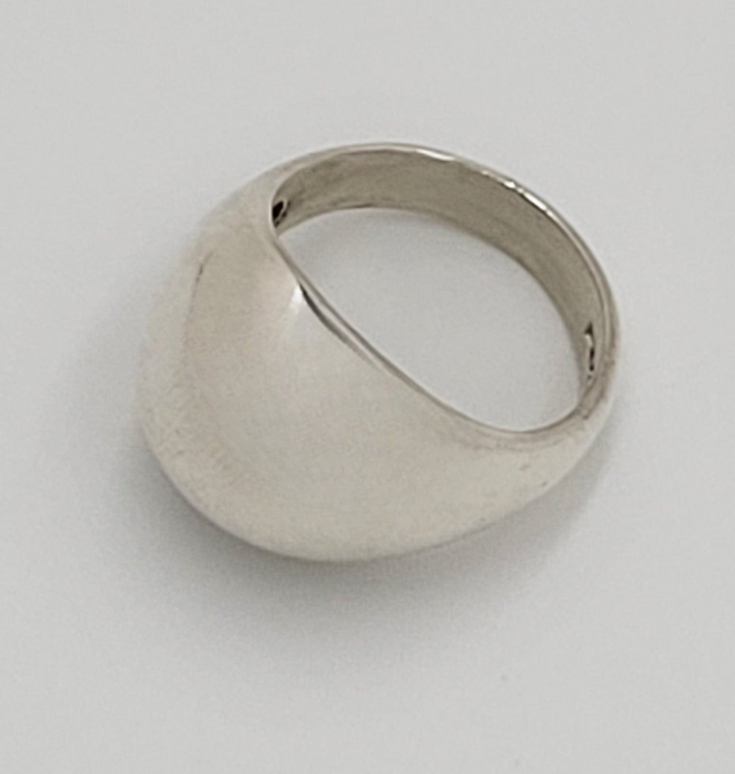 Jarmo Kalke Jewelry Jarmo Kalke Finland Sterling Silver Scandinavian Modernist Cocktail Ring 1994