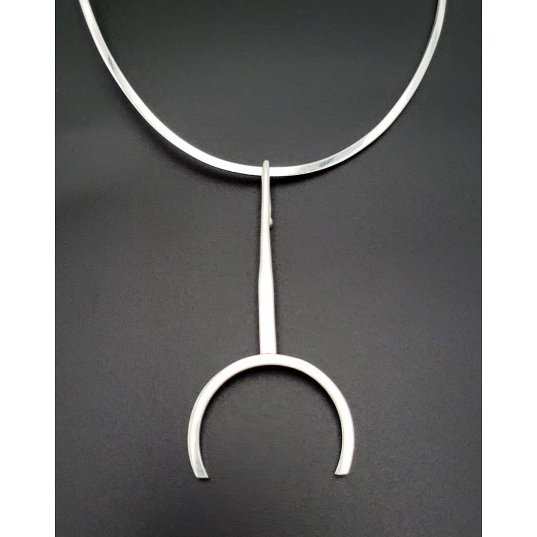 Jens Asby Jewelry Danish Designer Jens Asby Sterling Modernist Pendant Necklace