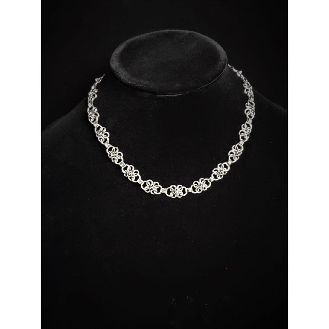 John Lauritzen Jewelry Vintage John Lauritzen Denmark 925SS MODERNIST Abstract Flower Necklace