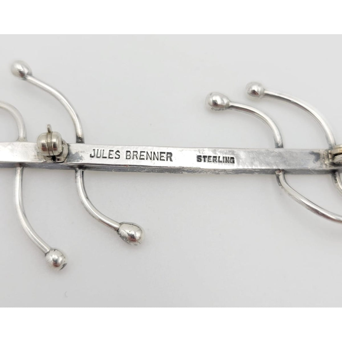 Jules Brenner Jewelry Superb Designer Jules Brenner Sterling Large Biomorphic Lizard Brooch Rare 50s