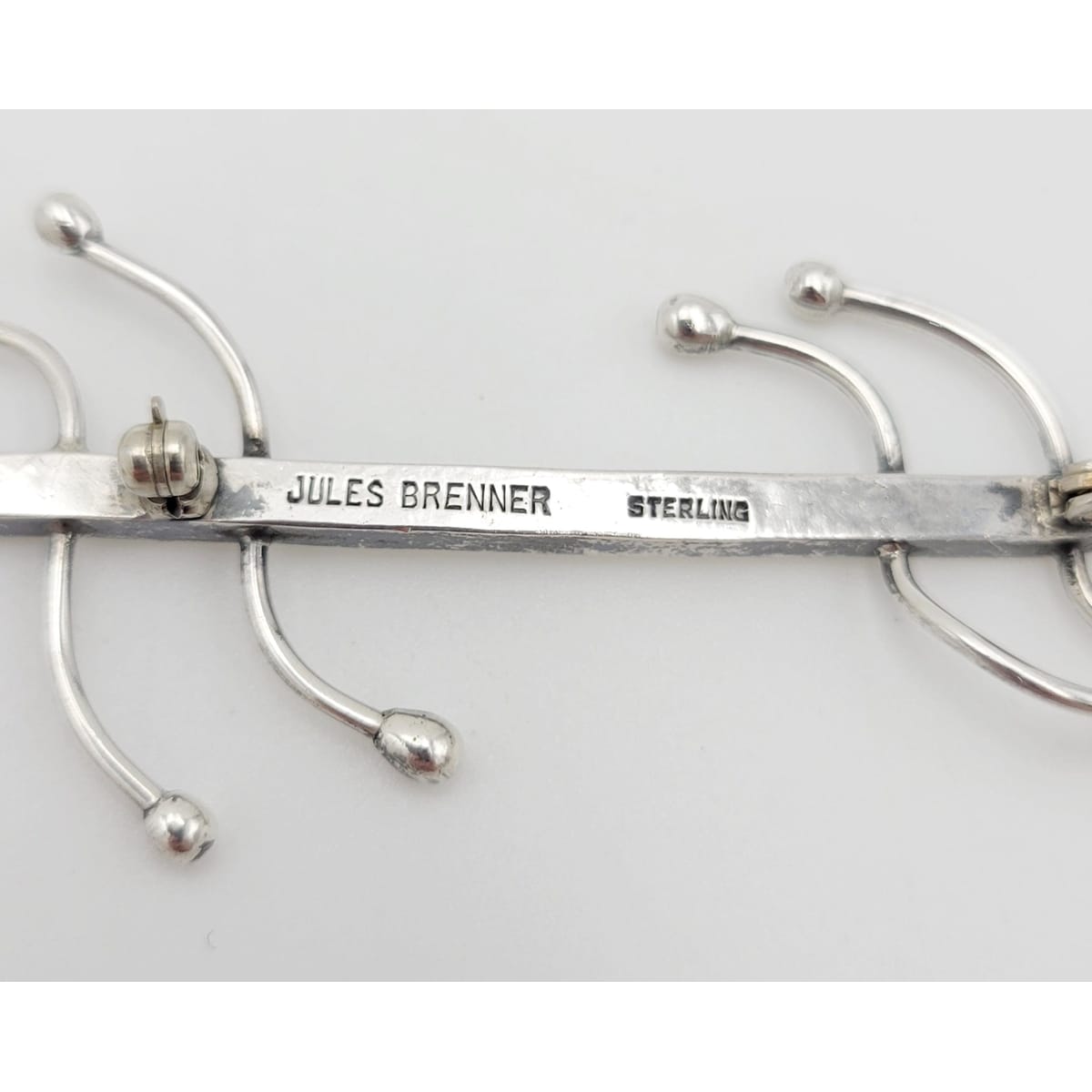 Jules Brenner Jewelry Superb Designer Jules Brenner Sterling Large Biomorphic Lizard Brooch Rare 50s