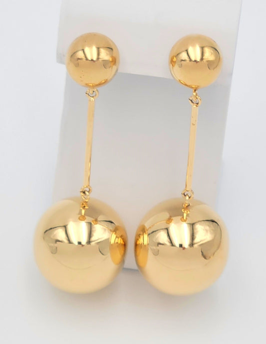 JW Anderson Jewelry JW Anderson Italian Huge Modernist Dangling Orbs Runway Earrings