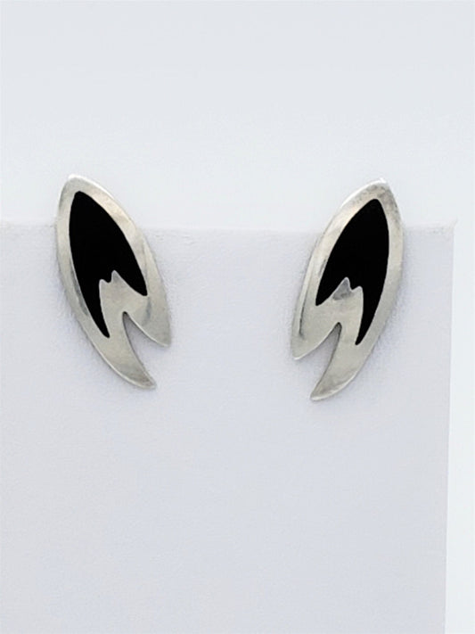 Kai Ehrling Feiling Jewelry Kai Ehrling Feiling Denmark Signed/Numbered 925 Enamel Abstract Earrings 50s-60s