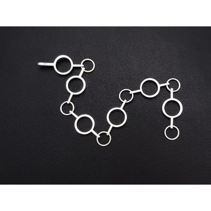 Kalevala Koru Jewelry Rare Paula Häiväoja Kalevala Koru Oy Sterling Modernist Geometric Bracelet 1971