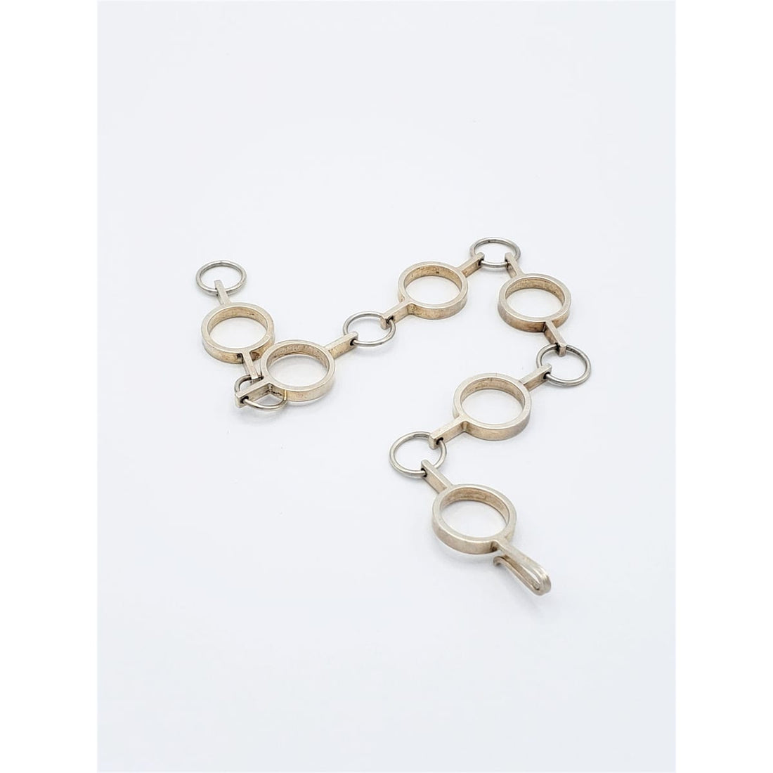 Kalevala Koru Jewelry Rare Paula Häiväoja Kalevala Koru Oy Sterling Modernist Geometric Bracelet 1971