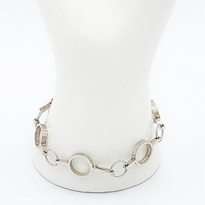 Kalevala Koru Jewelry Rare Paula Häiväoja Kalevala Koru Oy Sterling Modernist Geometric Bracelet 1971