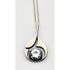 Karl Laine Jewelry Finnish Designer Karl LAINE Modernist Sterling & Quartz Crystal Pendant Necklace