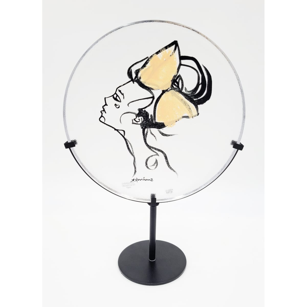 Kosta Boda Sculpture Kosta Boda Sweden Girl with Bandana Art Sculpture