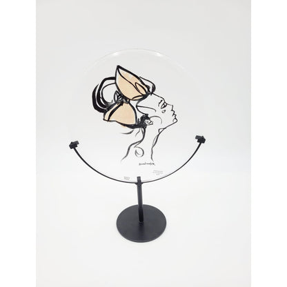 Kosta Boda Sculpture Kosta Boda Sweden Girl with Bandana Art Sculpture