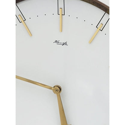 Kruger Clock Heinrich Johannes Möller For Kienzle Germany Art Deco Mantle Clock C. 1950