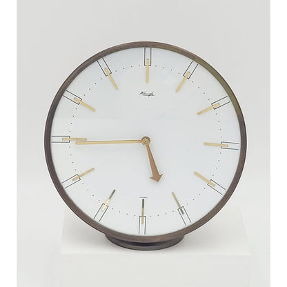 Kruger Clock Heinrich Johannes Möller For Kienzle Germany Art Deco Mantle Clock C. 1950