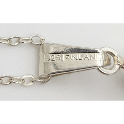 Kultaseppa Salovaara Jewelry Kultaseppa Salovaara Finland Modernist Sterling &amp; Amethyst Necklace C 1980s