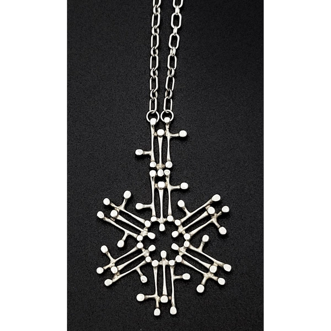 Kultateollisuus Ky Jewelry Kultateollisuus Ky Lumi Finland Sterling Abstract Modernist Necklace Jorma Laine 60s