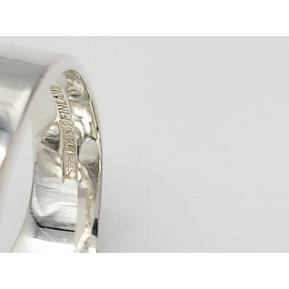 Kupittaan Kulta Jewelry Kupittaan Kulta Finland E Kauppi Sterling XL Biomorphic Modernist Ring 1960s