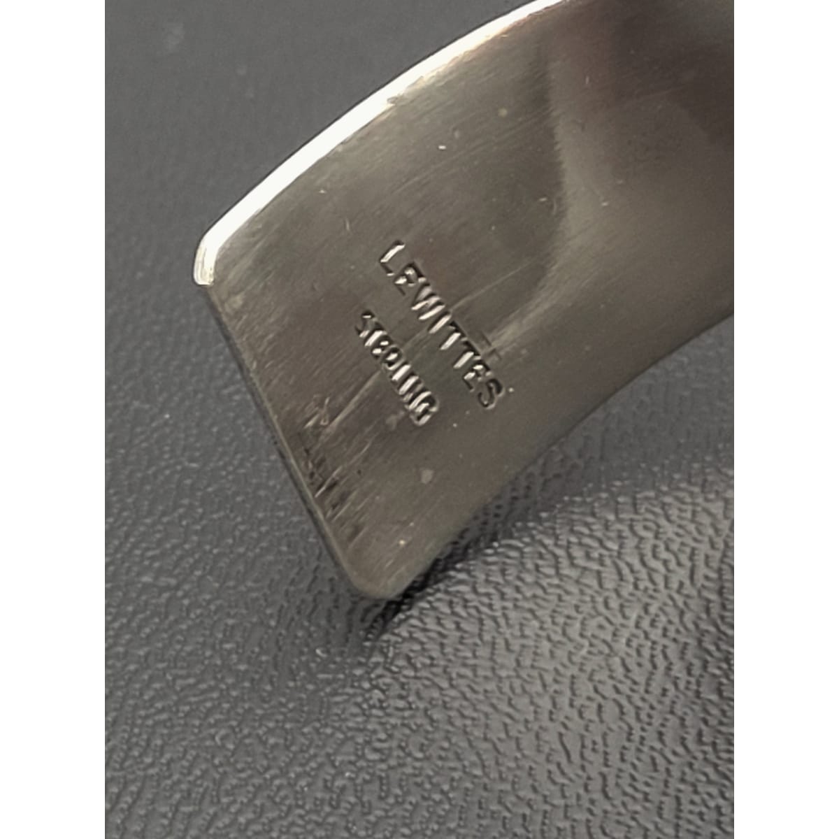 Lewittes Jewelry RARE Esther Lewittes Sterling Abstract Modernist Large Bracelet 1950/60s
