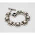 Lisa Jenks Jewelry Exceptional Artisan Lisa Jenks 925 Sterling Silver Modernist Square Links Bracelet