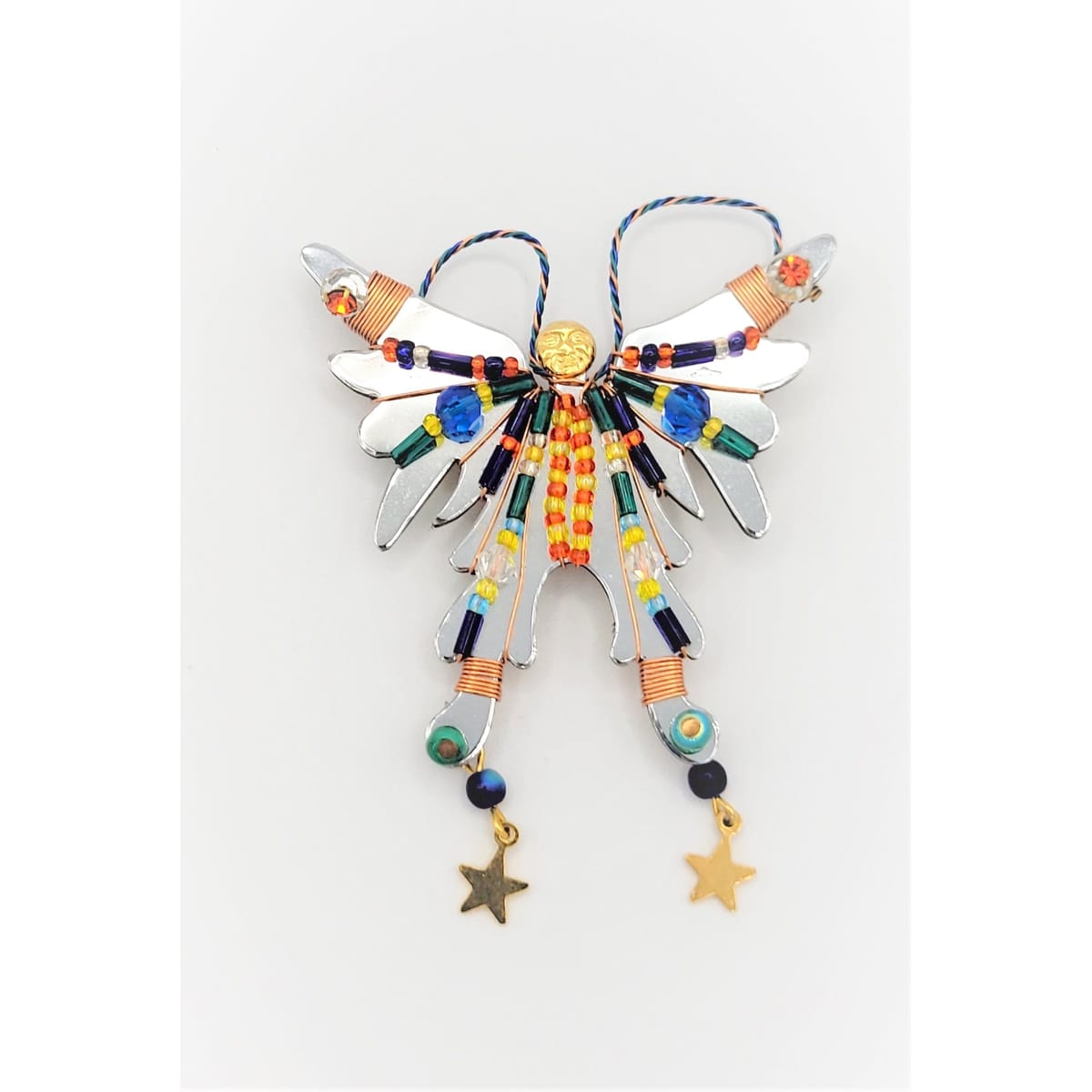 LizTech Jewelry Retired Stunning HUGE LizTech Papillon Butterfly Converter Brooch Pin - Circa 1999