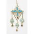 Marius Hammer Jewelry Marius Hammer Norway Sterling Enamel Solje Pendant Necklace 1910s