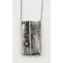 Mason Jewelry Vintage Studio Artisan Oxidized Sterling & Citrine Brutalist Pendant Necklace Signed