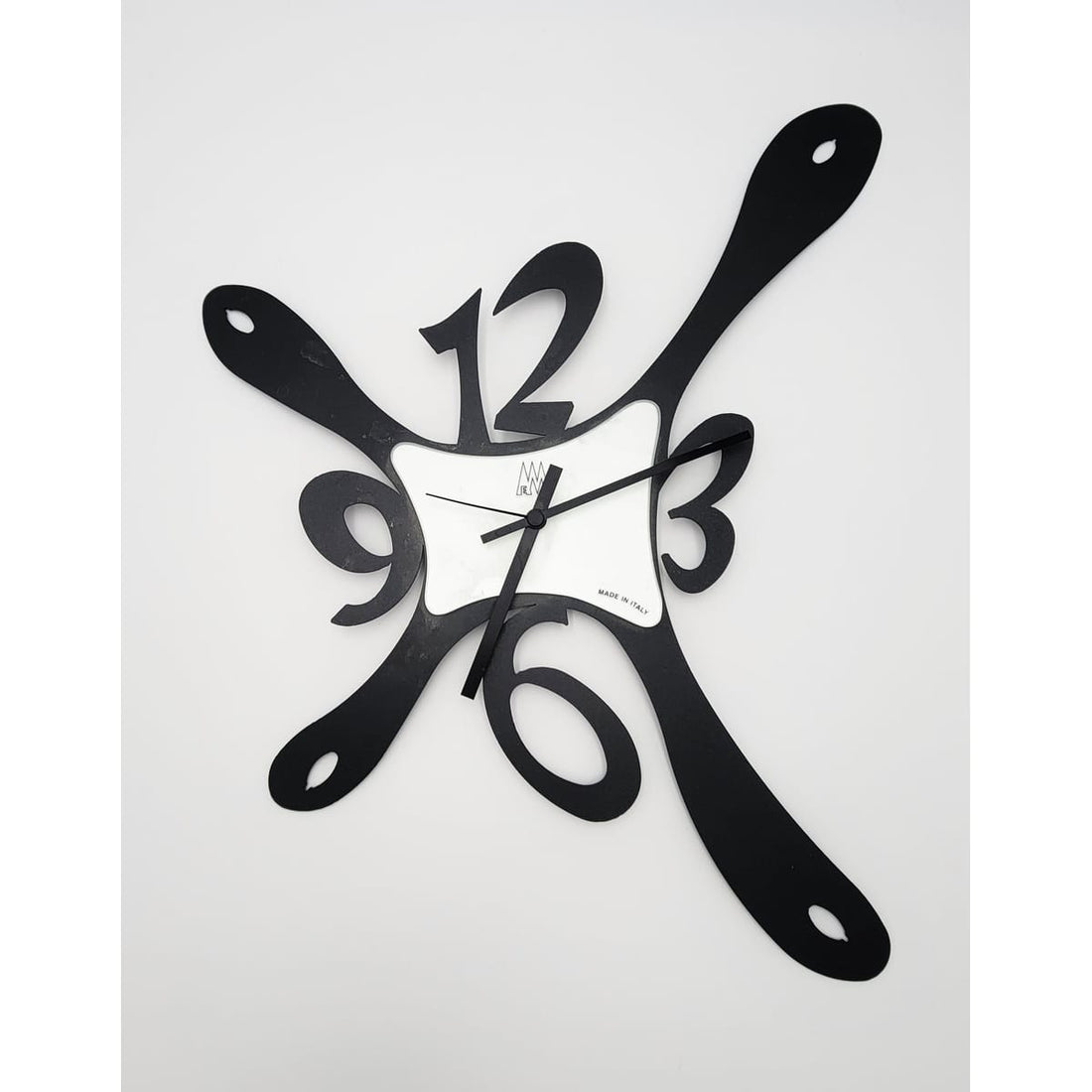 Mazzola Italy Clock Retired/Vintage Abstract Impressionist Large Wall Clock by Mazzola Luce Italy