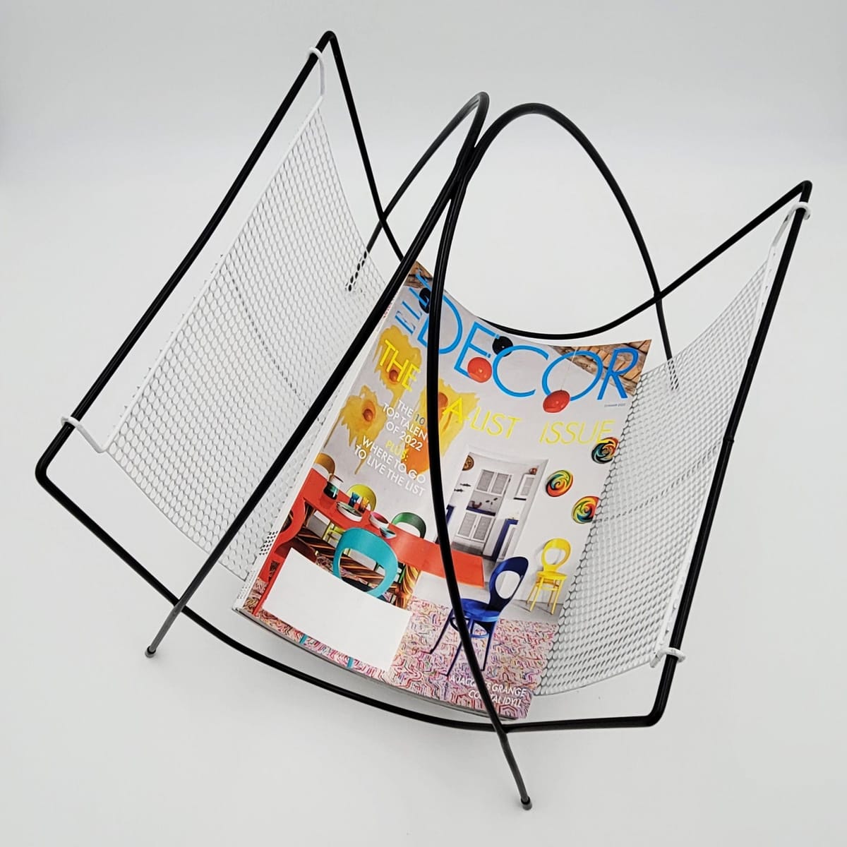 MCM Magazine Rack Magazine Rack 1950s Hollywood Regency Style Magazine Rack