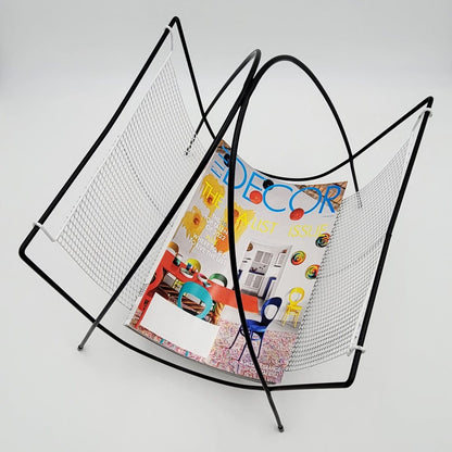 MCM Magazine Rack Magazine Rack 1950s Hollywood Regency Style Magazine Rack