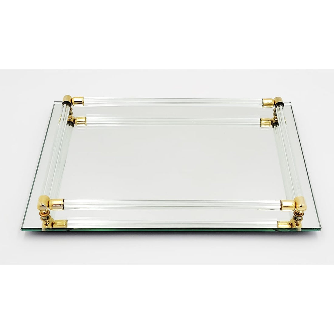 MCM Vanity Tray vanity mirror MCM Brass Lucite and Mirror Hollywood Regency Vanity Tray Circa 1950/60s
