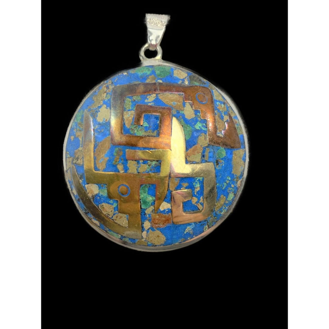 Metales Casados Taxco Jewelry VTG Metales Casados Taxco Eagle 3 Abstract Picasso-ess 925S Necklace 3D Pendant