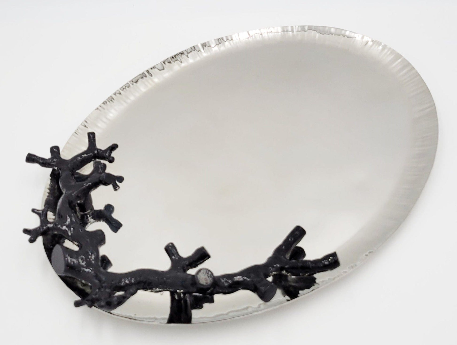 Michael Aram Platter Retired Michael Aram Ocean Reef Line Black Coral Medium Serving Platter HTF