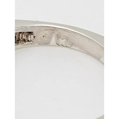 Michael Lehrman Jewelry CA Designer Michael Lehrman Sterling 14k Garnet Modernist Band Ring 1980s