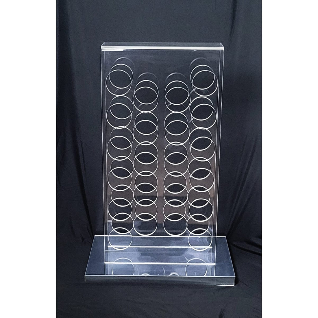 Milo Baughman Thayer Coggin Barware Baughman 4 Thayer Coggin Lucite &amp; Mirrored Wine Rack 3 FT Tall! Circa 1960s