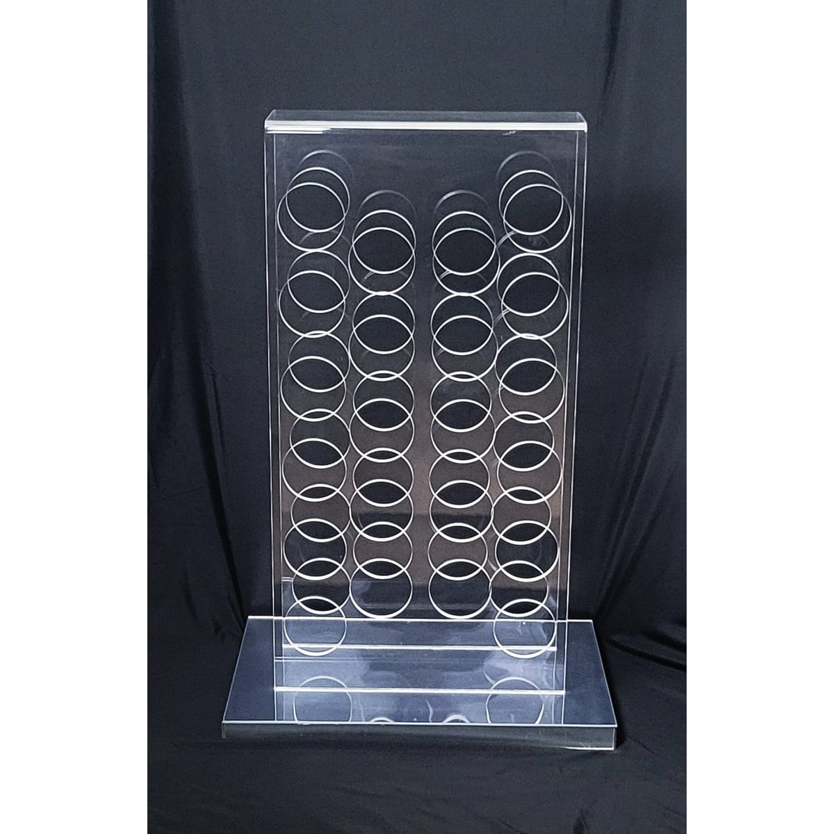 Milo Baughman Thayer Coggin Barware Baughman 4 Thayer Coggin Lucite &amp; Mirrored Wine Rack 3 FT Tall! Circa 1960s