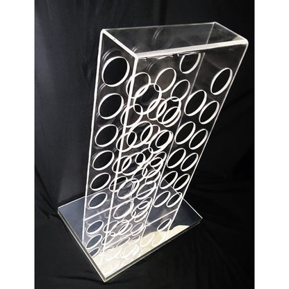 Milo Baughman Thayer Coggin Barware Baughman 4 Thayer Coggin Lucite &amp; Mirrored Wine Rack 3 FT Tall! Circa 1960s