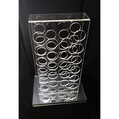 Milo Baughman Thayer Coggin Barware Baughman 4 Thayer Coggin Lucite &amp; Mirrored Wine Rack 3 FT Tall! Circa 1960s