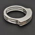 Modernist Italian Sterling Ring Jewelry Italian Designer Sterling Silver Abstract Modernist Triple Layered Cocktail Ring