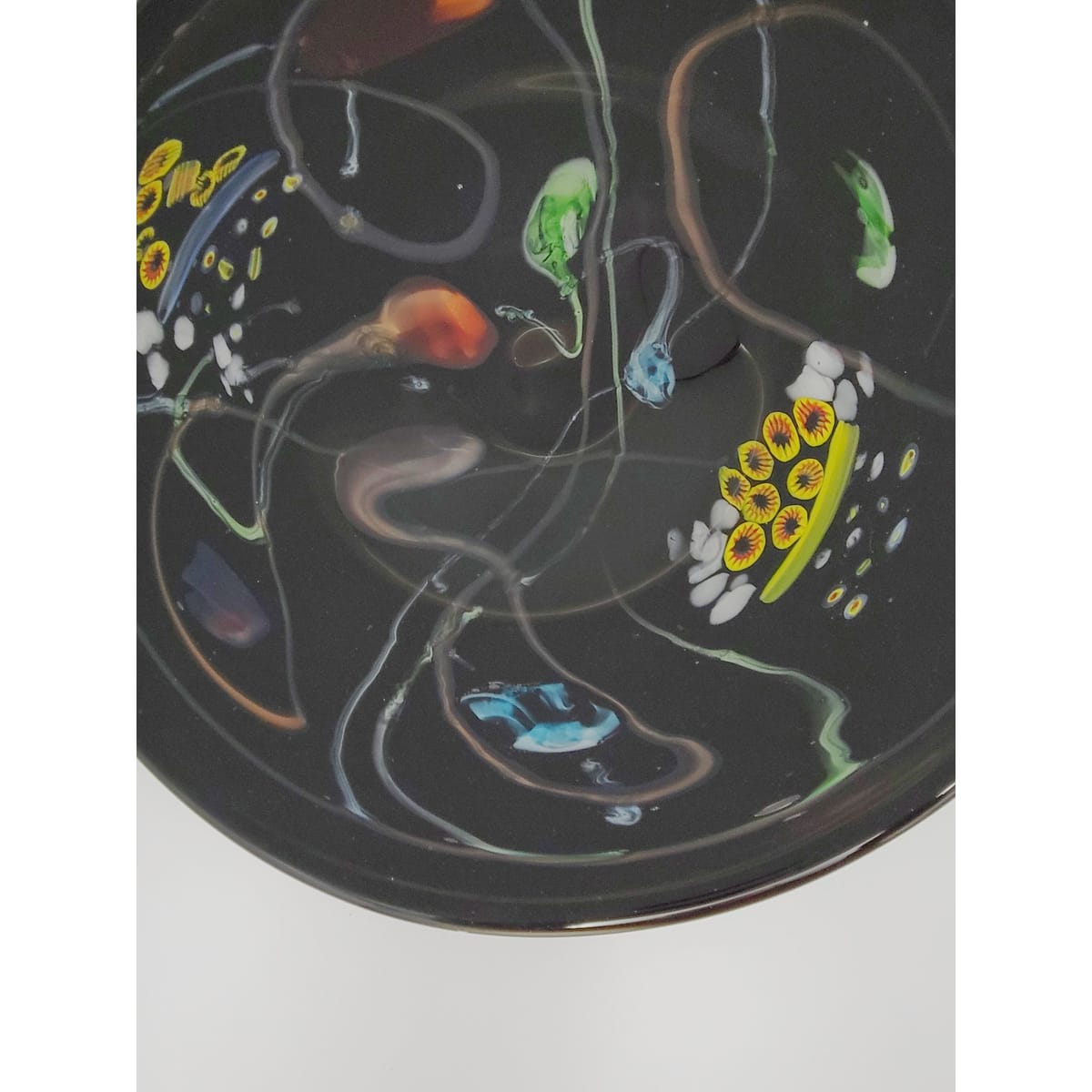 Murano Italy Centerpiece Bowl Giant Murano Glass Millefiori Centerpiece Bowl