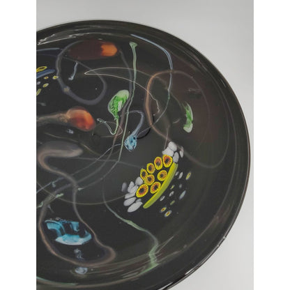 Murano Italy Centerpiece Bowl Giant Murano Glass Millefiori Centerpiece Bowl