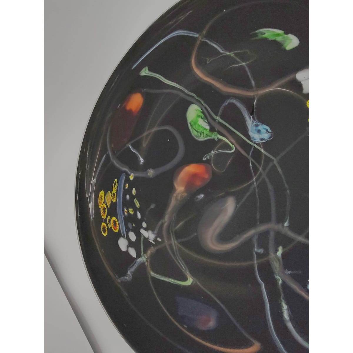 Murano Italy Centerpiece Bowl Giant Murano Glass Millefiori Centerpiece Bowl