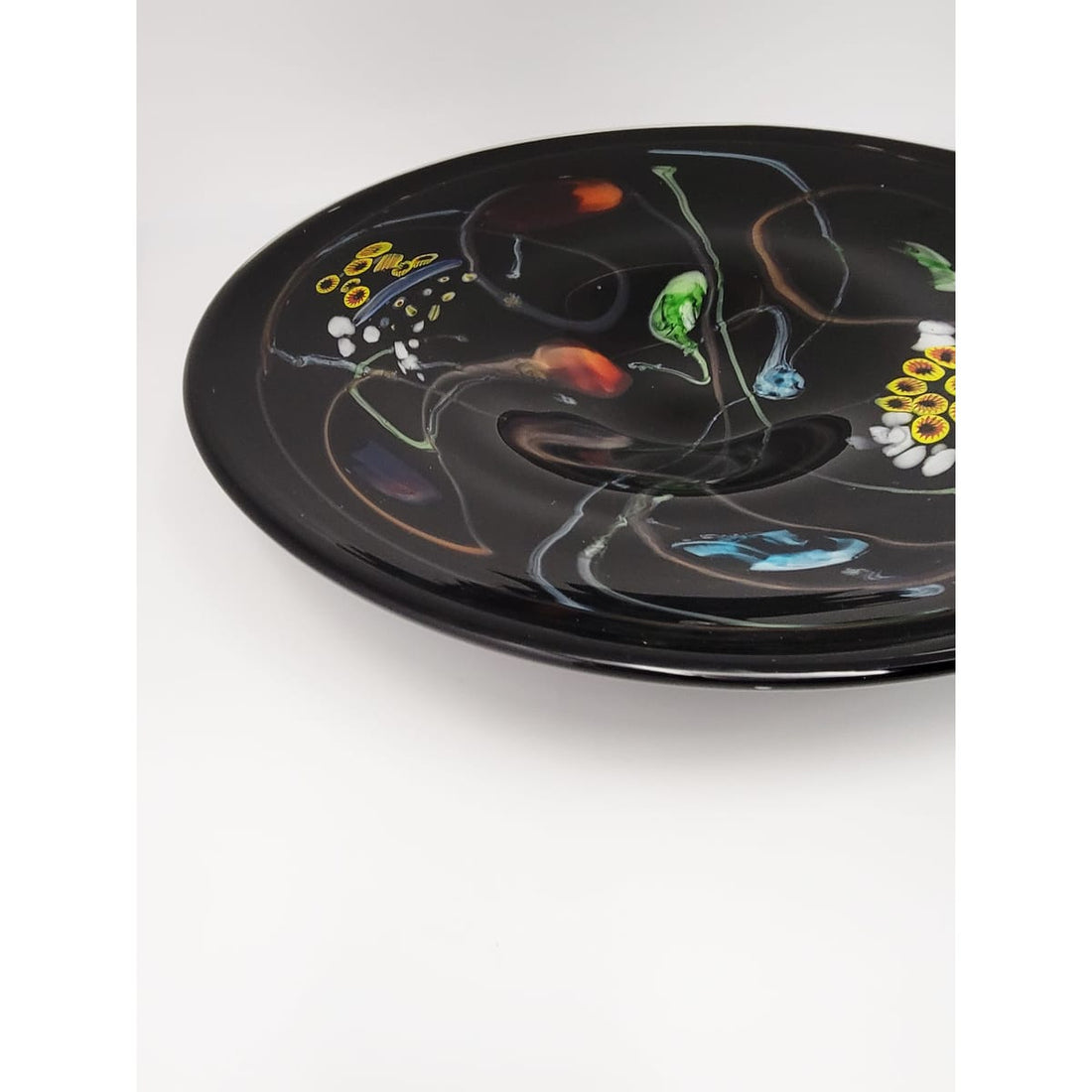 Murano Italy Centerpiece Bowl Giant Murano Glass Millefiori Centerpiece Bowl