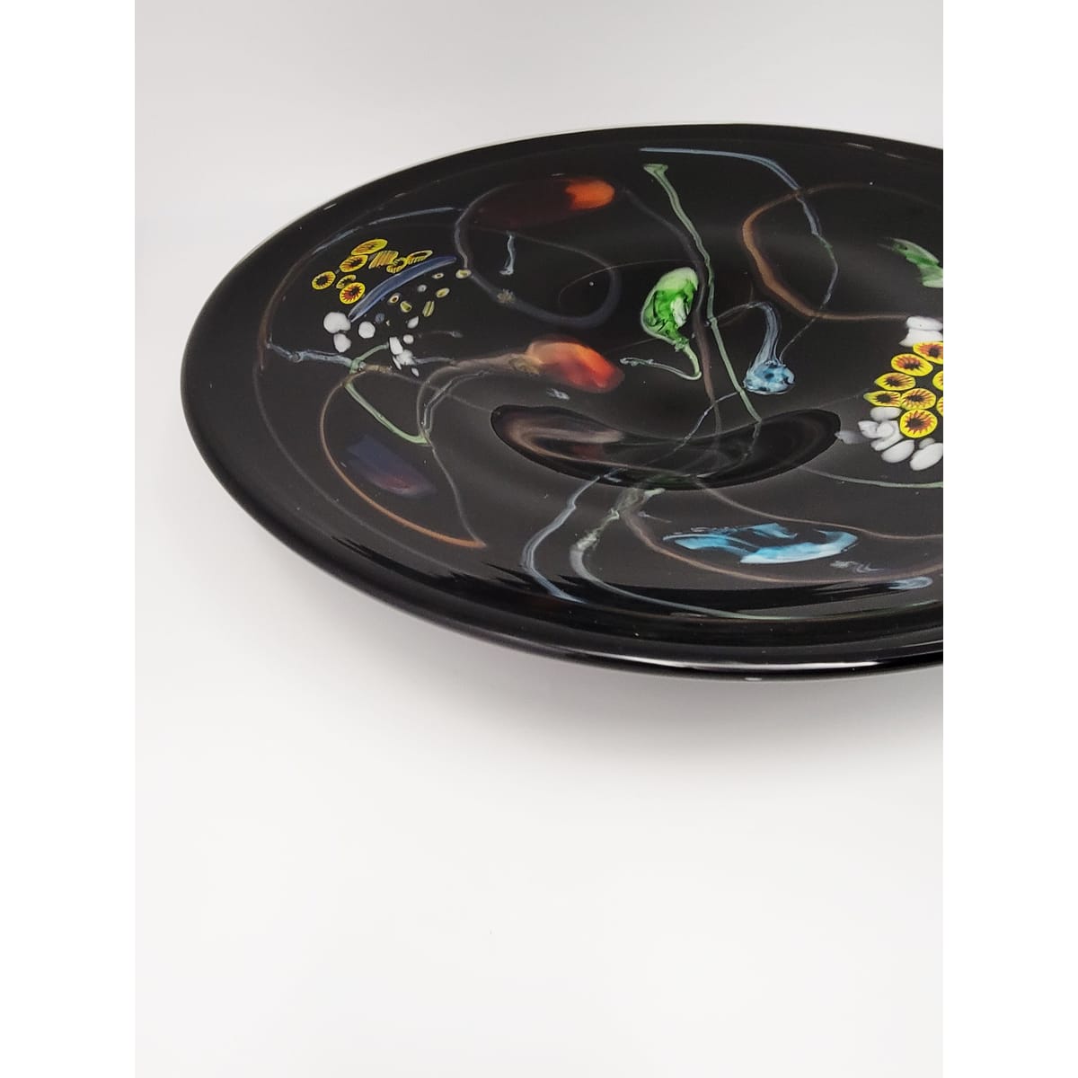Murano Italy Centerpiece Bowl Giant Murano Glass Millefiori Centerpiece Bowl